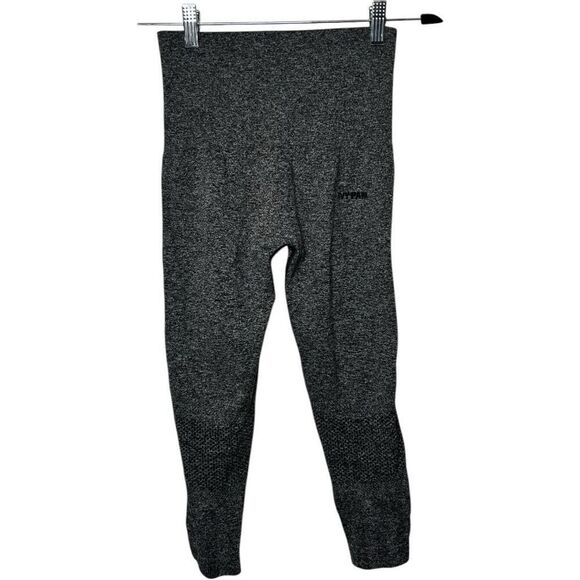 Ivy Park Heather Gray Seamless Cropped Leggings Size XXS Beyonce Athletic - Picture 1 of 11